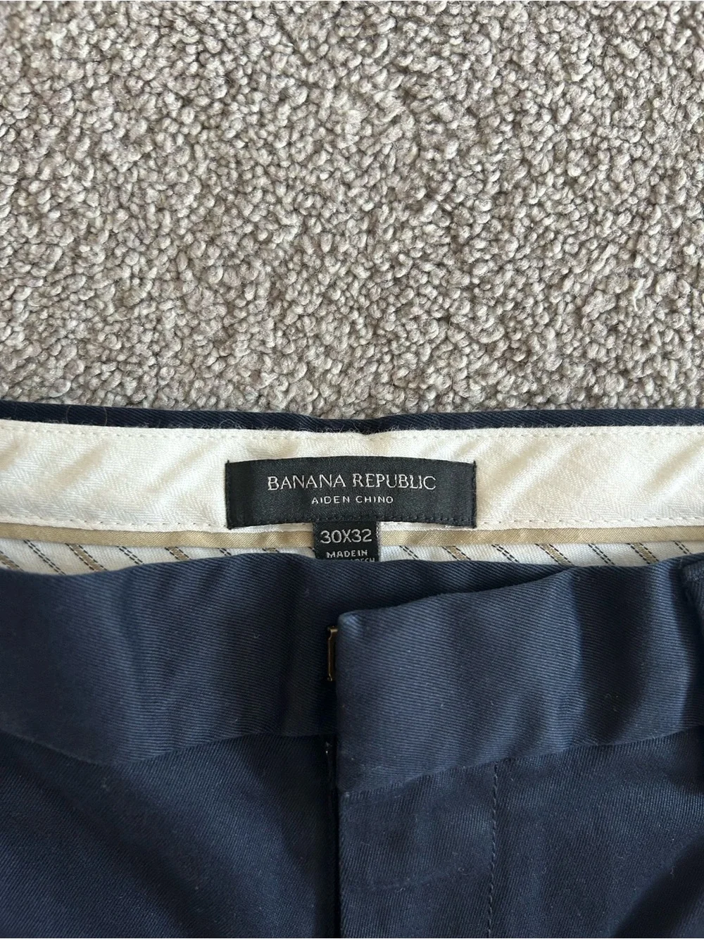 Banana Republic Navy Chinos - Slim Fit